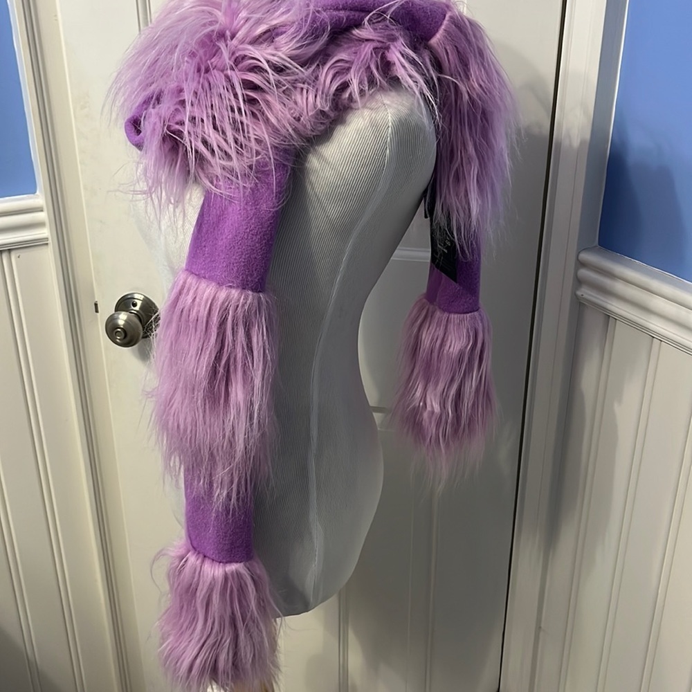 Anna Sui X Free People Fab Faux Fur Scarf NWT - Picture 13 of 15